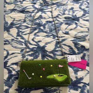 Betsy Johnson Golf themed crossbody